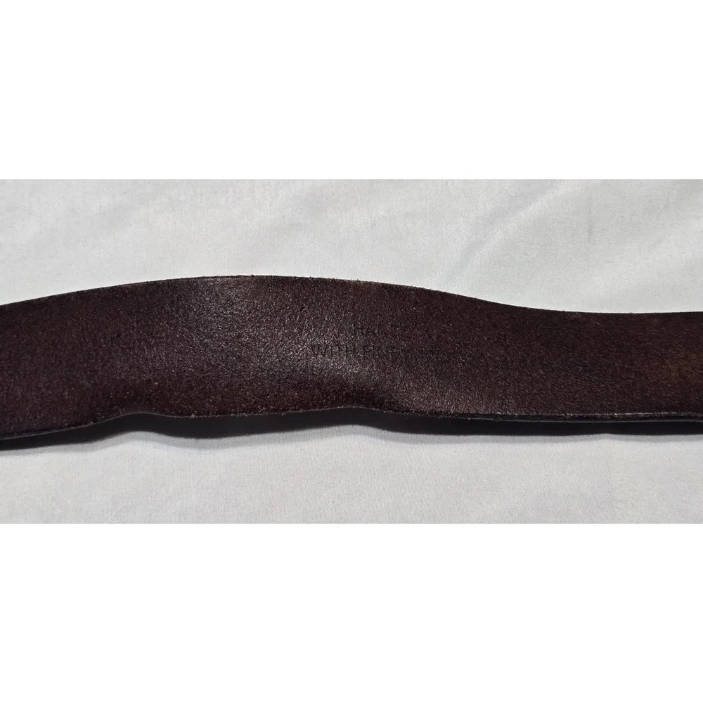 Winchester Gen Leather Soft Dark Brown Belt Size 39 Mens Vtg 1.5
